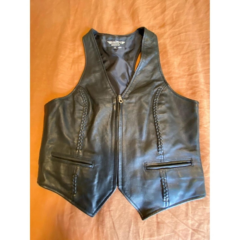 Leather Best Women Small Western Biker Zip Front R1